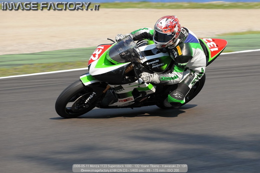 2008-05-11 Monza 1123 Superstock 1000 - 132 Yoann Tiberio - Kawasaki ZX 10R